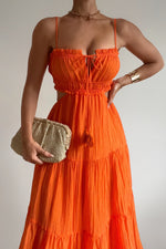 Rochelle Midi Dress - Orange