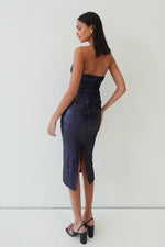 Marguerite Midi Dress - Navy