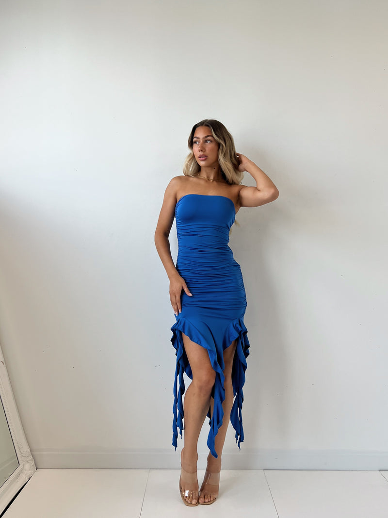 Eugene Midi Dress - Blue