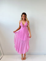 Ishara Midi Dress - Pink
