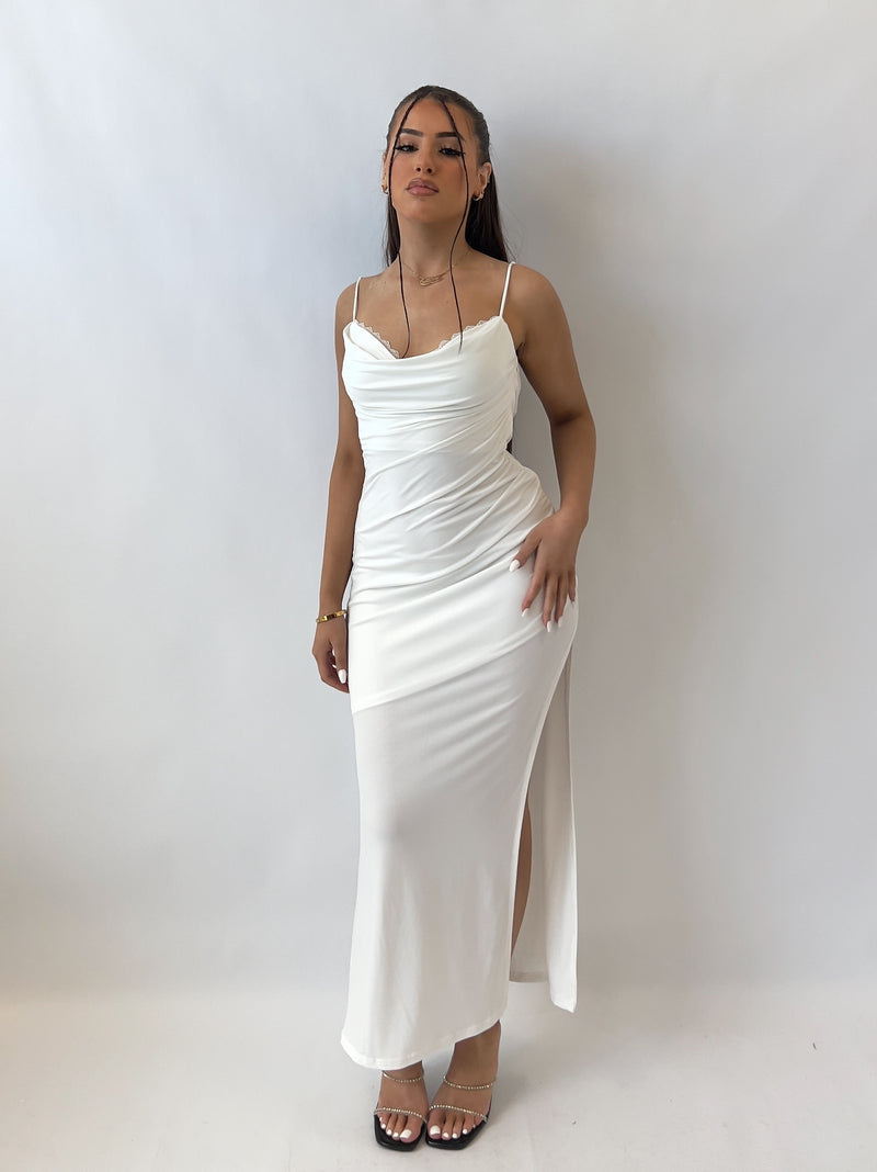 Tazia Midi Dress - White