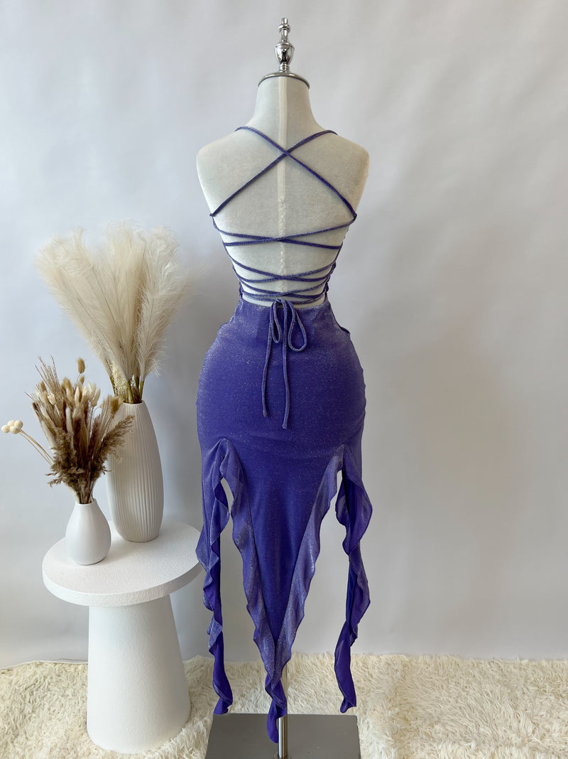 Sascha Midi Dress - Purple