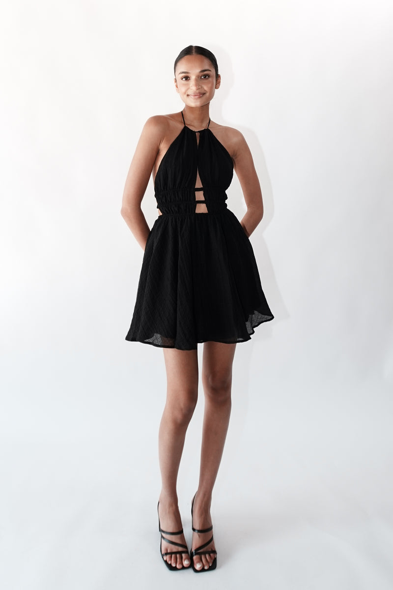 Amber Mini Dress - Black