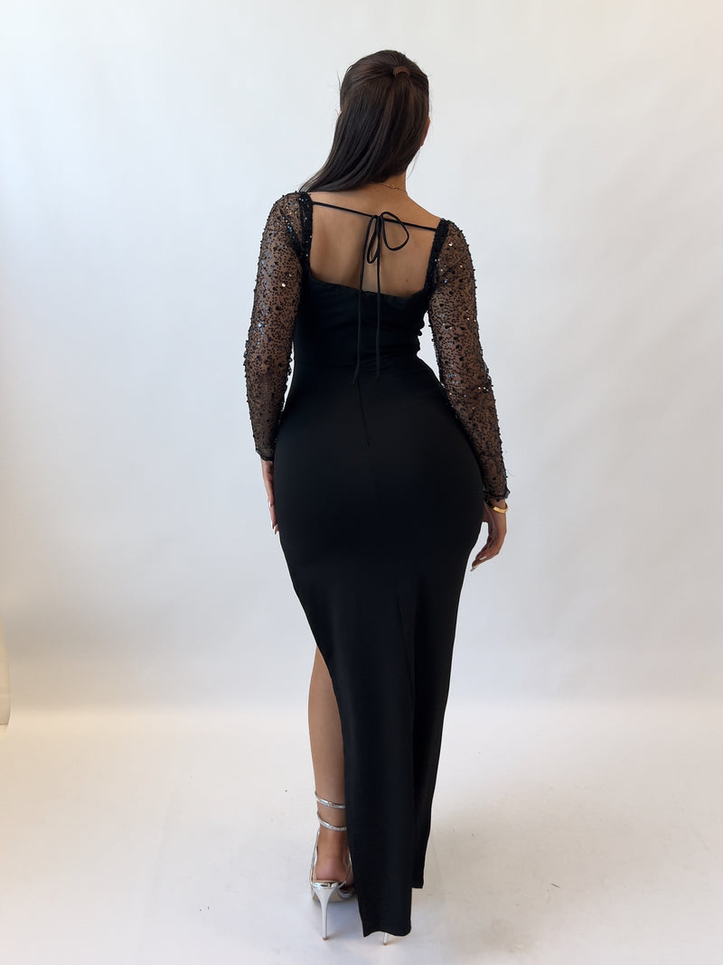 Luxe Midi Dress - Black