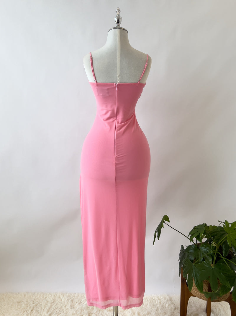 Taiya Midi Dress - Pink