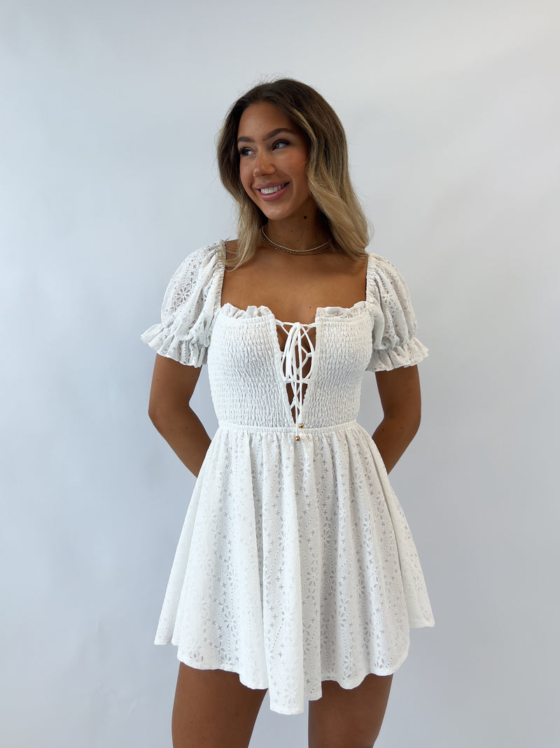 Adalee Mini Dress - White
