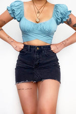 Otto Crop Top - Turquoise
