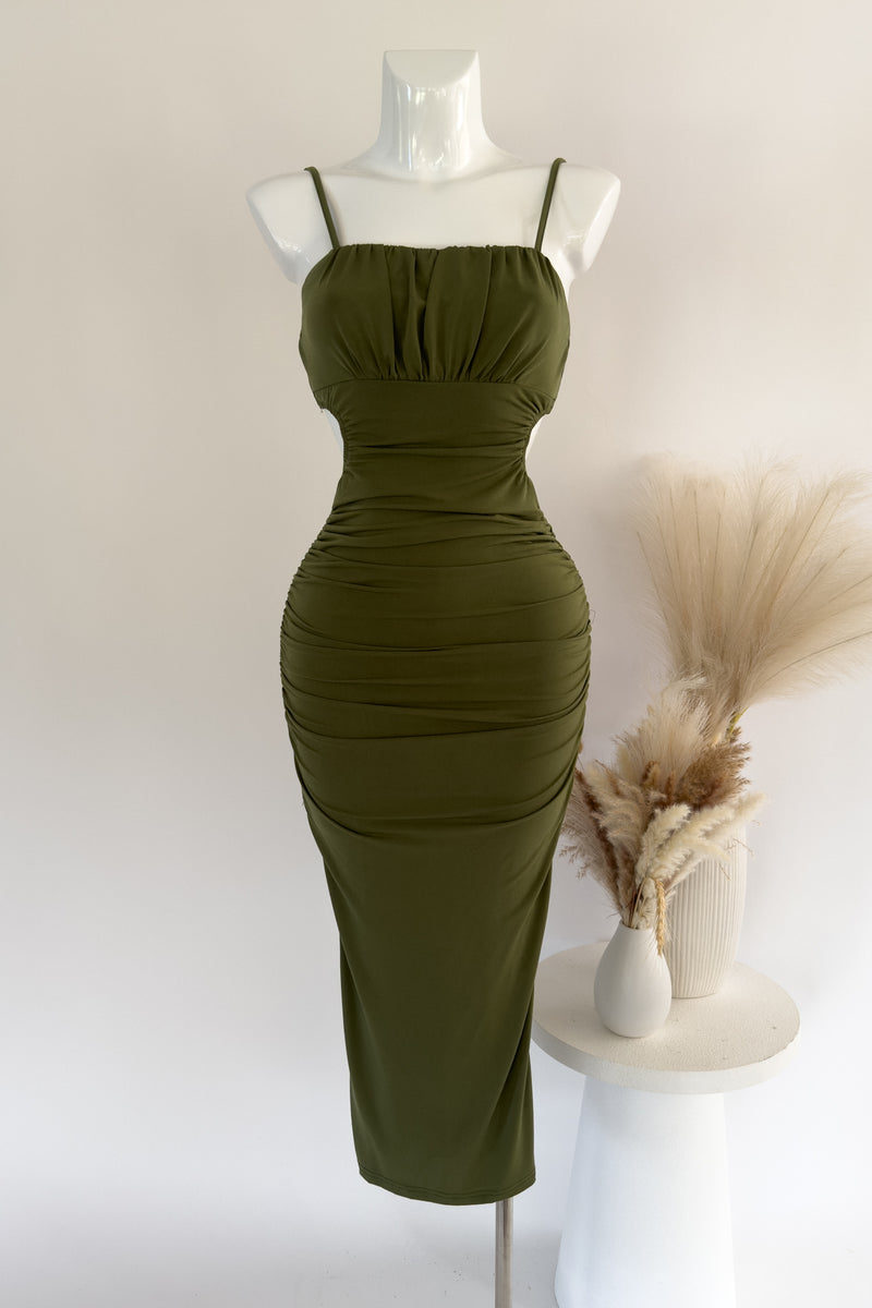 Kordyn Midi Dress - Olive