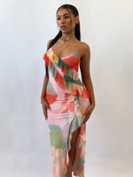Abigail Midi Dress - Mixed Prints