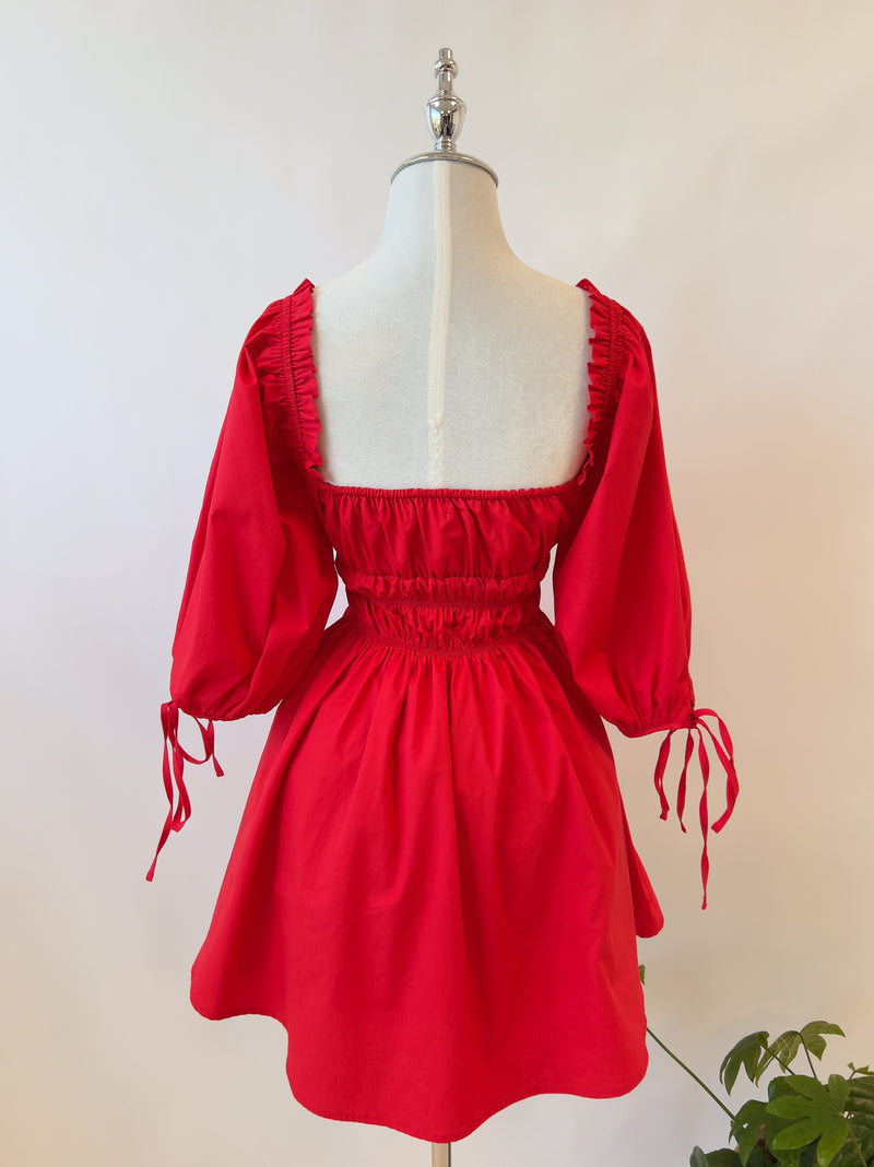 Edena Mini Dress - Red