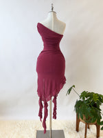 Colette Midi Dress - Dark Mauve