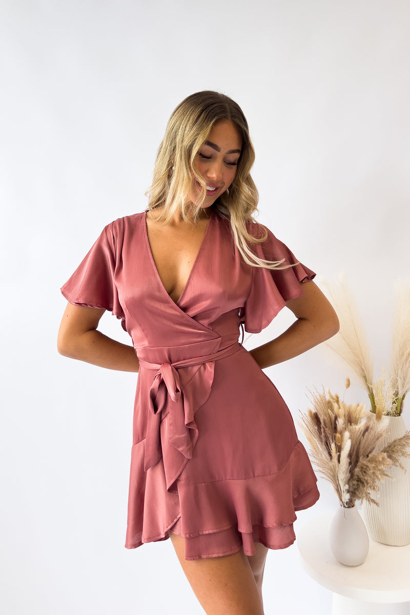 Tara Mini Dress - Rose