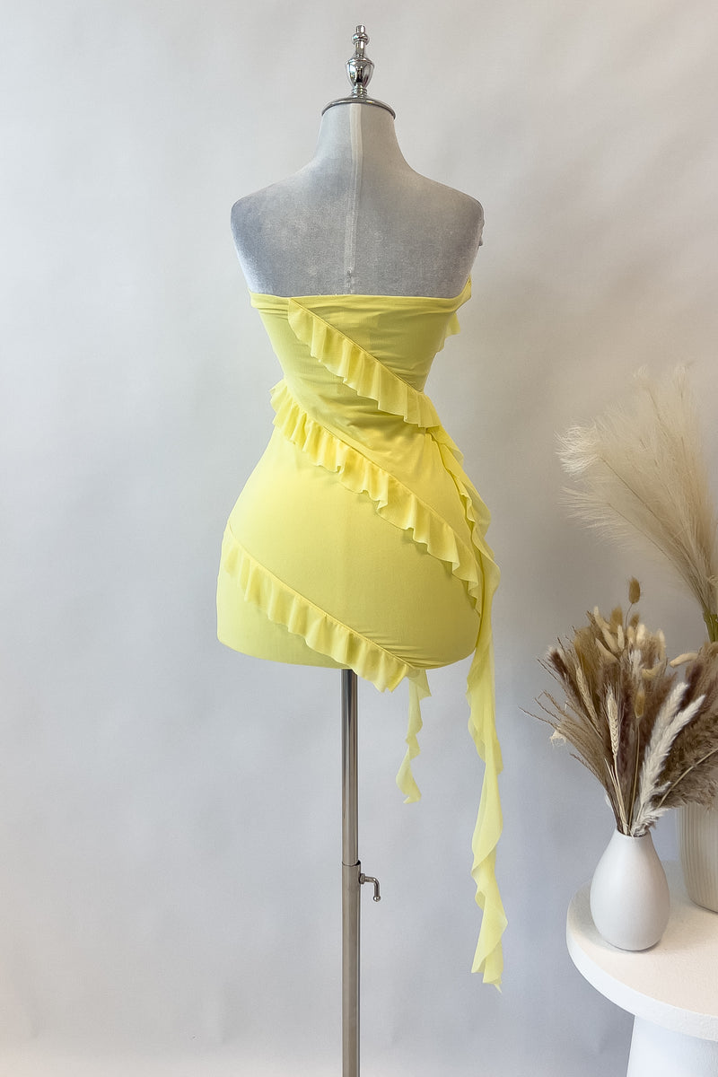 Isla Mini Dress - Yellow