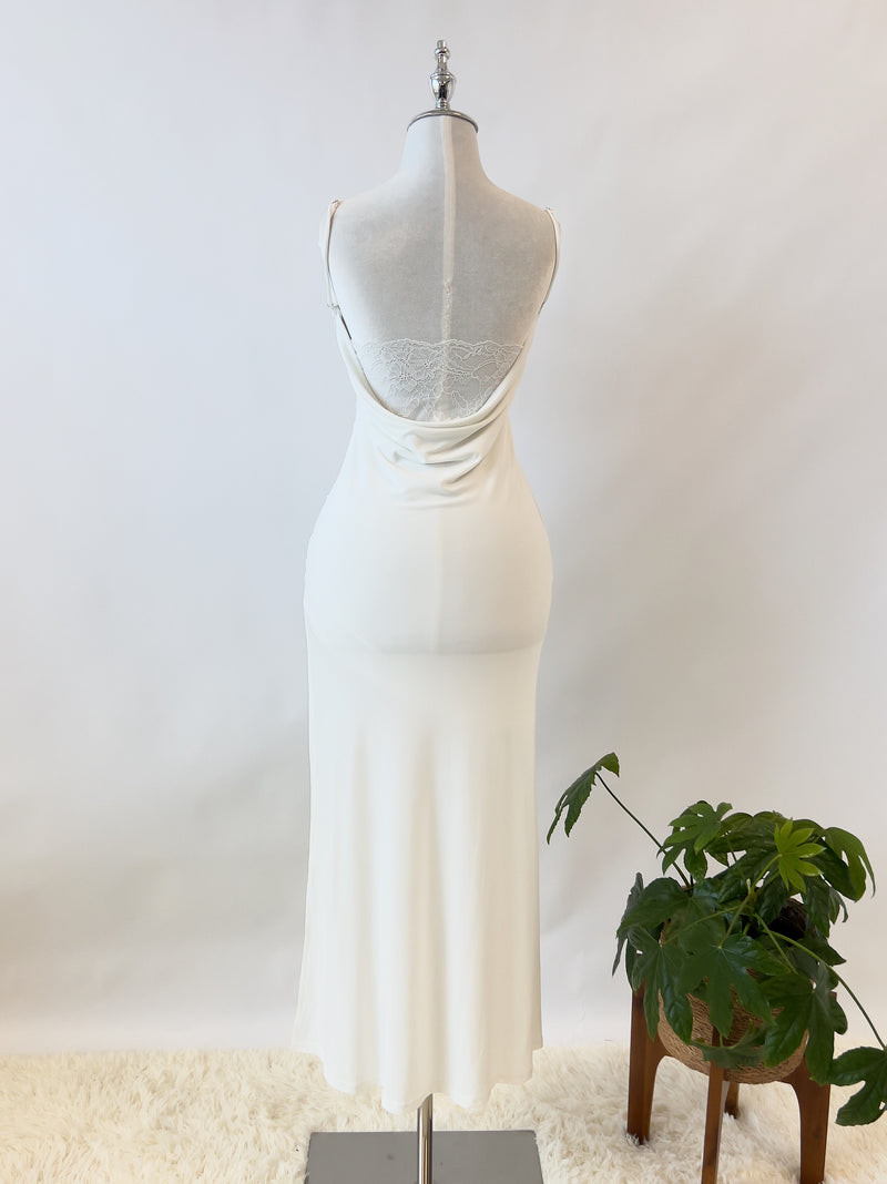 Tazia Midi Dress - White