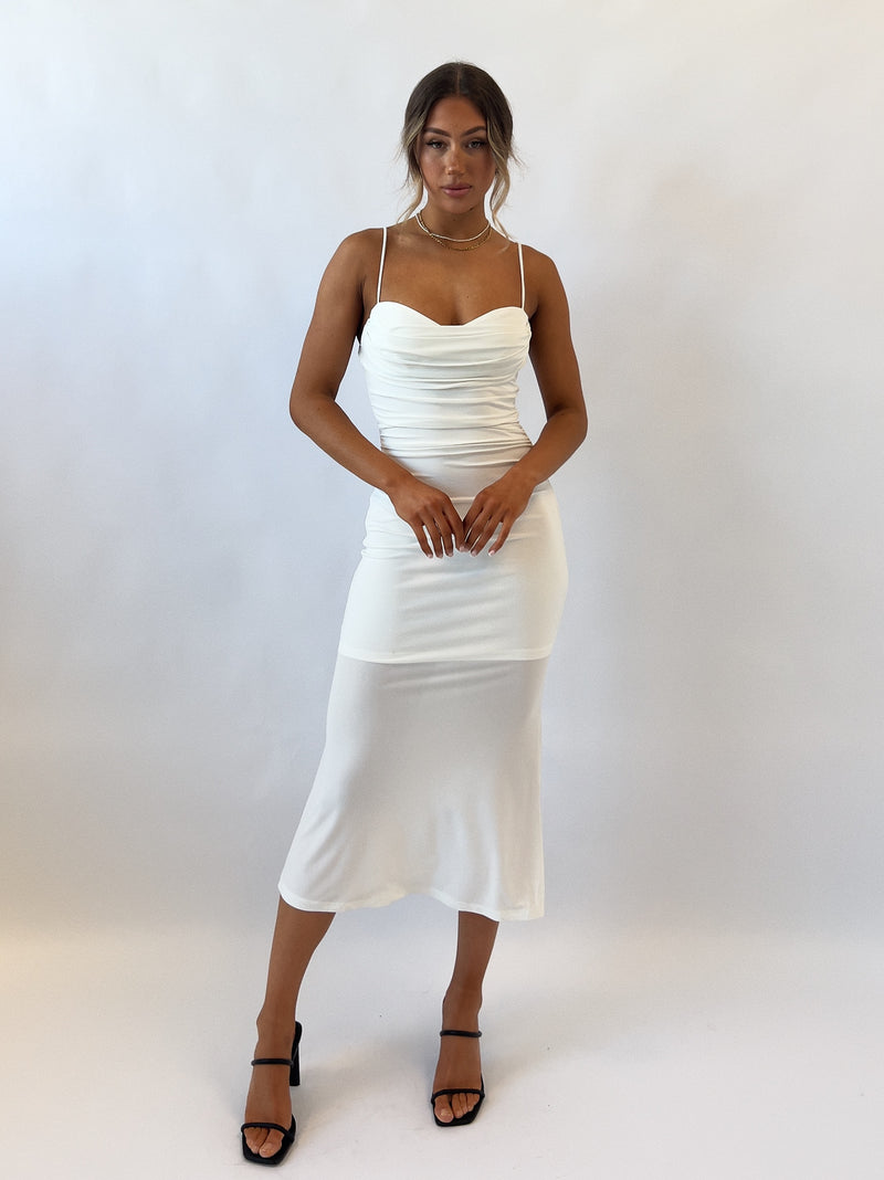 Klair Midi Dress - White