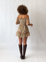Melissa Floral Mini Dress - Mint