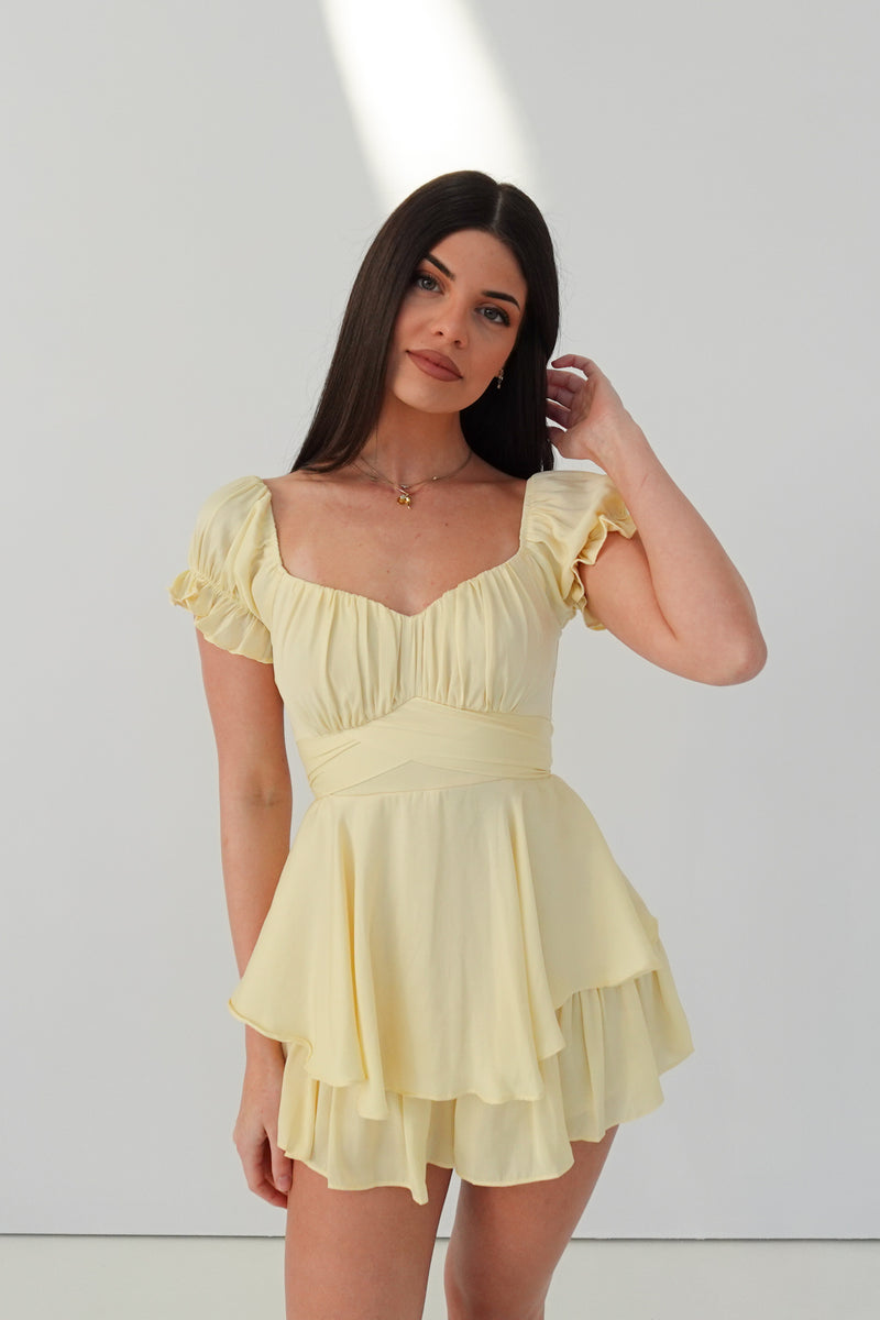 Auffie Playsuit - Yellow