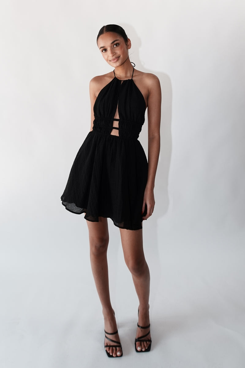 Amber Mini Dress - Black