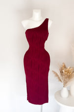 Klara Midi Dress - Wine