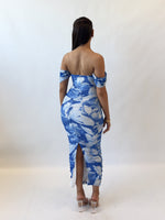 Regan Maxi Dress - Blue Florals