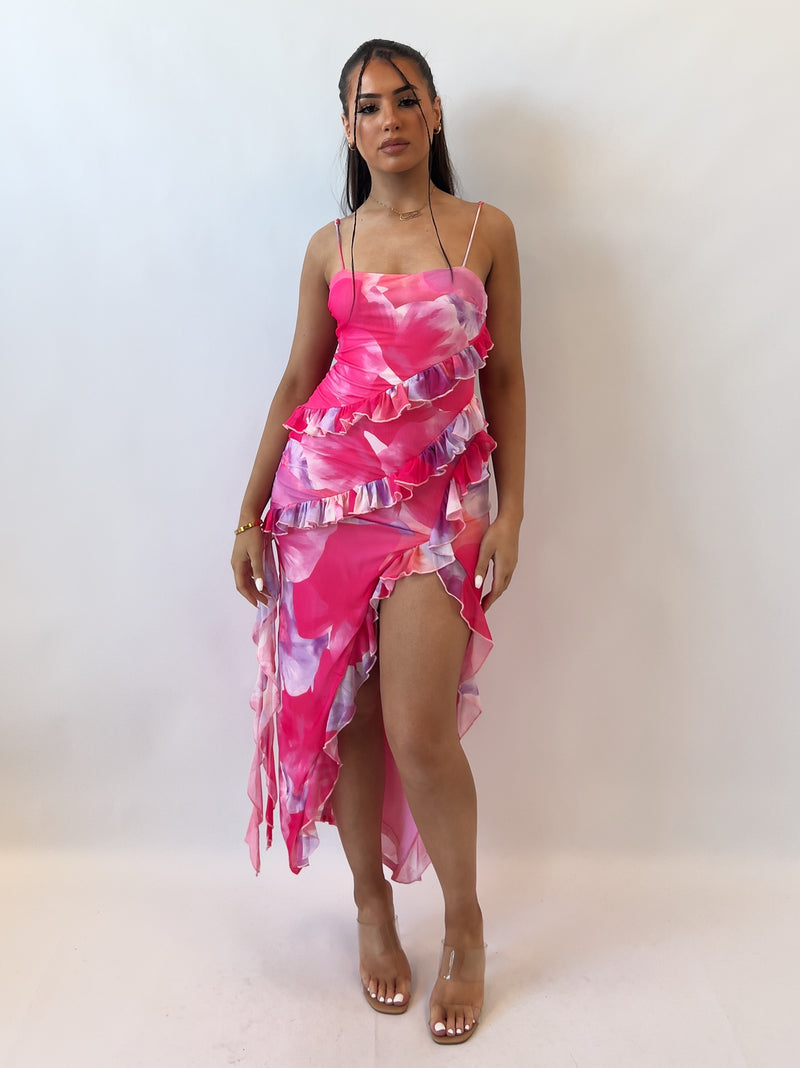Besame Floral Midi Dress