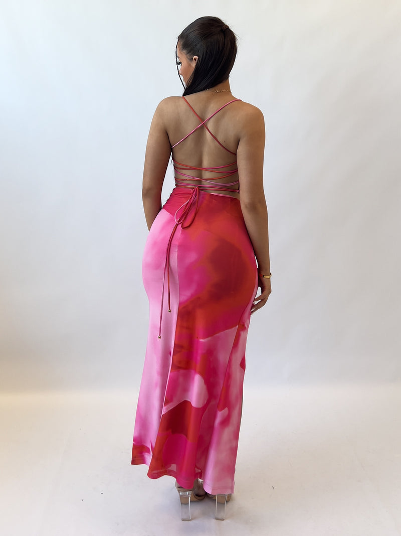 Everlee Midi Dress - Pink