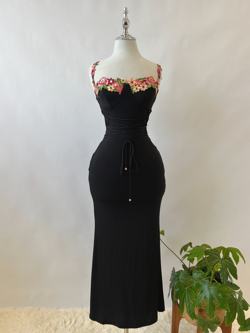 Euphrasia Maxi Dress - Black