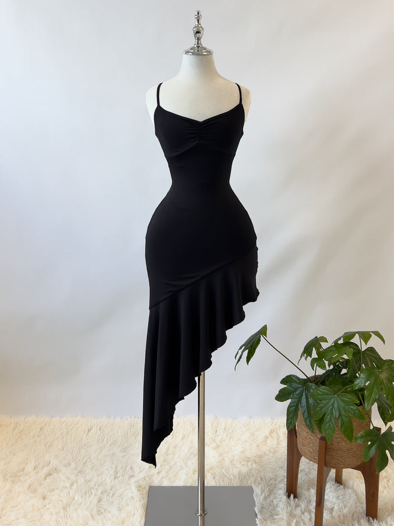 Fleur Midi Dress - Black