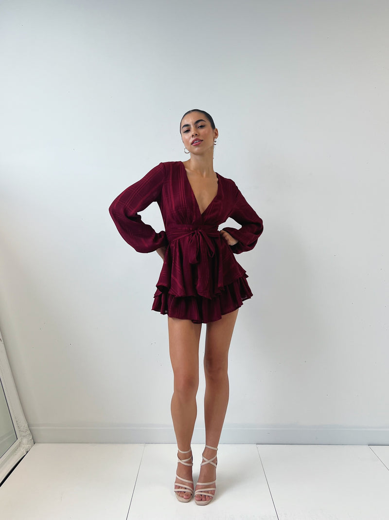 Isobel Playsuit - Wine