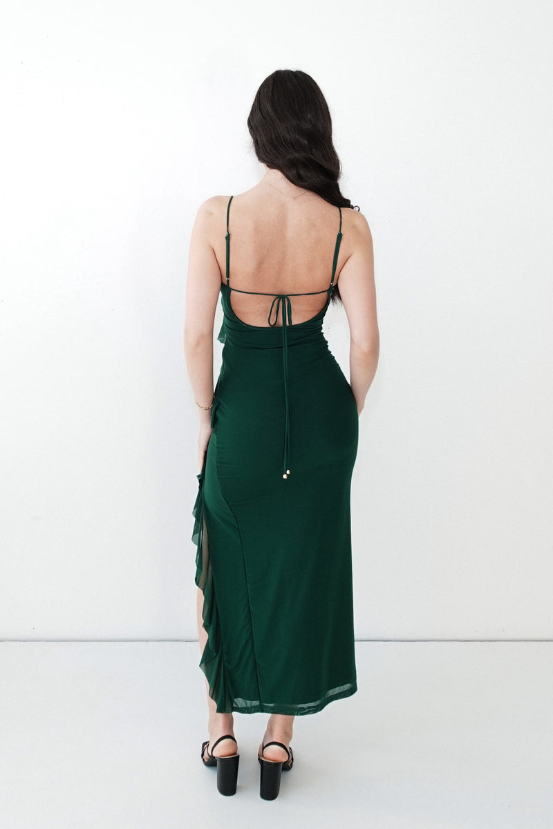 Abigail Midi Dress - Green