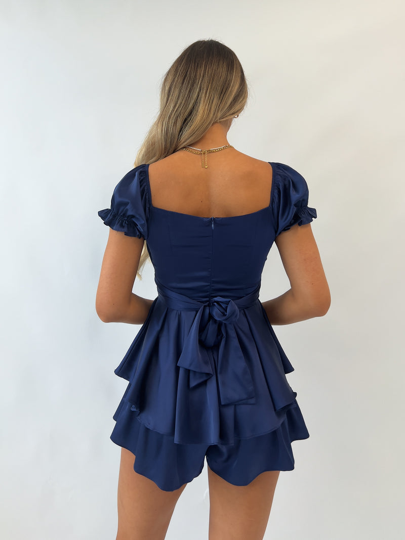 Cindy Playsuit - Navy