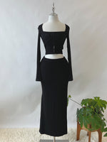 Deborah Midi Skirt - Black