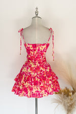 Annabell Floral Mini Dress - Pink