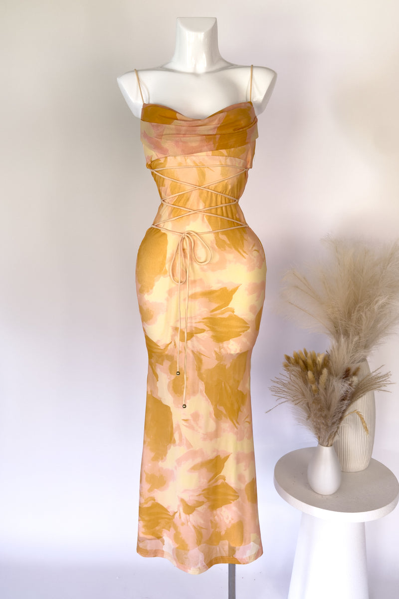 Blossom Maxi Dress - Yellow