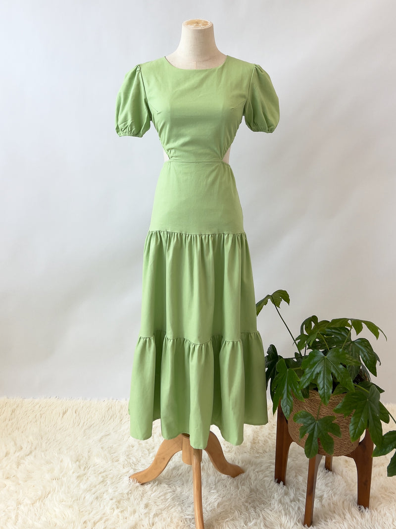Ashlyn Midi Dress - Green