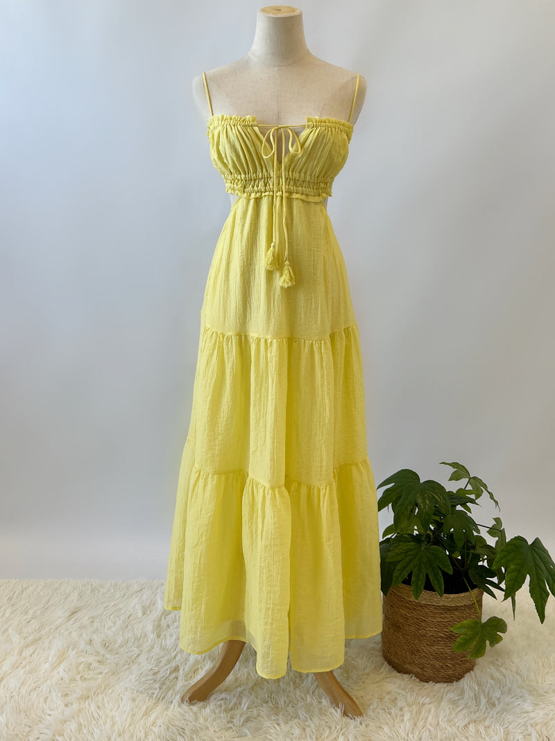 Rochelle Midi Dress - Lemon (PRE-ORDER)