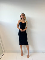 Mateo Midi Dress - Black