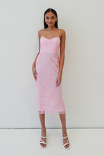 Tyla Midi Dress - Pink