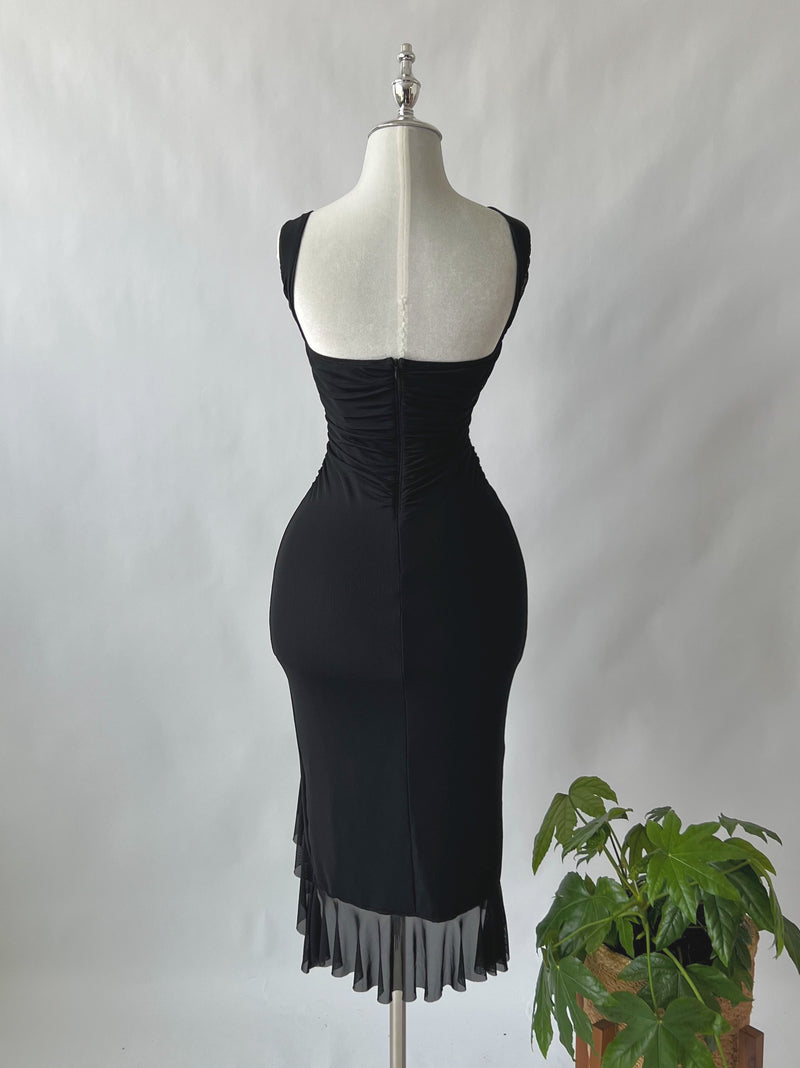 Moss Midi Dress - Black