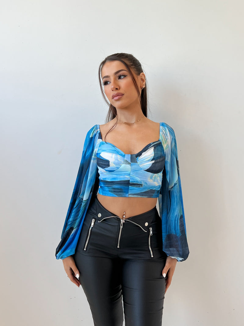 Celia Top - Blue
