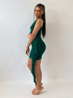 Akia Mini Dress- Green