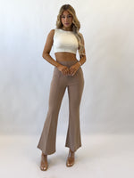 Harper Flared Pants - Beige