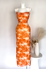 Bailey Floral Maxi Dress - Orange