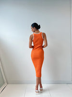 Wanda Midi Dress - Orange