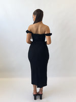 Ayanna Midi Dress - Black