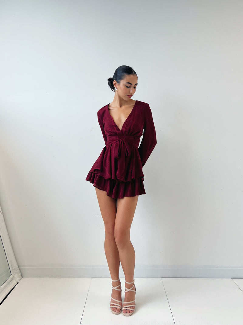 Isobel Playsuit - Wine