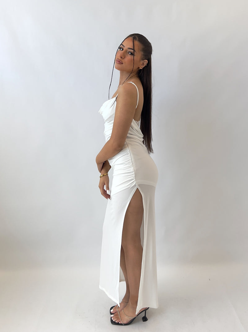 Tazia Midi Dress - White