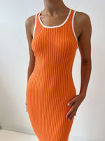 Wanda Midi Dress - Orange