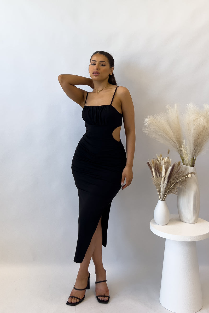 Kordyn Midi Dress - Black