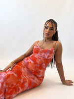 Blossom Maxi Dress - Dark Orange